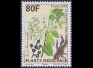 Franz. Polynesien MiNr. 1322 Heilpflanze Bitterwurzel-Stinkstrauch (80)