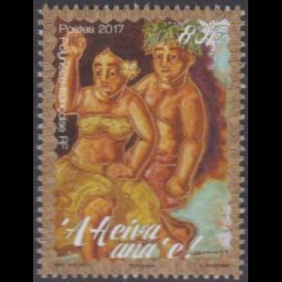 Franz. Polynesien MiNr. 1356 Heiva, Paar in traditioneller Tracht (80)