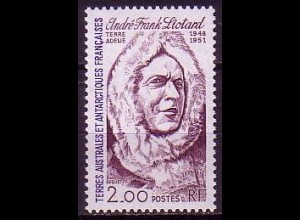 Franz. Geb. i.d. Antarktis Mi.Nr. 202 André-Frank Liotard, Polarforscher (2,00)