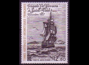Franz. Geb. i.d. Antarktis Mi.Nr. 204 Fregatte "Novara" (12,80)