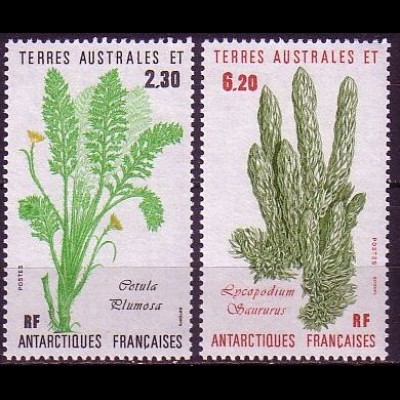 Franz. Geb. i.d. Antarktis Mi.Nr. 214-215 Pflanzen (2 Werte)