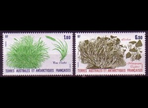Franz. Geb. i.d. Antarktis Mi.Nr. 223-224 Pflanzen der Antarktis (2 Werte)