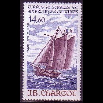 Franz. Geb. i.d. Antarktis Mi.Nr. 228 Segelschiff "J. B. Charcot" (14,60)