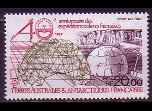 Franz. Geb. i.d. Antarktis Mi.Nr. 231 40. J. der franz. Polarexpedition (20,00)