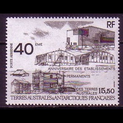 Franz. Geb. i.d. Antarktis Mi.Nr. 251 40 J.perm. bes. Forschungsstation (15,50)