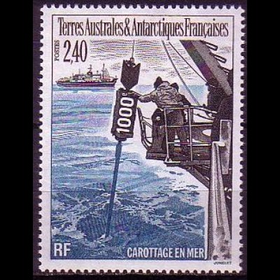 Franz. Geb. i.d. Antarktis Mi.Nr. 320 Entnahme der 1000. Probe (2,40)