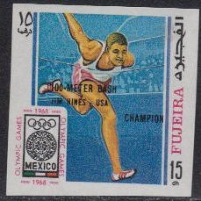 Fujeira Mi.Nr. 292B Olympia 68 Mexiko mit Siegernamen Sprint (15)