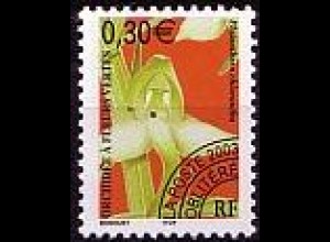 Frankreich Mi.Nr. 3715 Orchidee - Marke mit Vorausentwertung-Aufdruck (0,30)