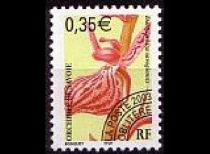Frankreich Mi.Nr. 3716 Orchidee - Marke mit Vorausentwertung-Aufdruck (0,35)