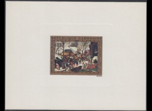 Gabun Mi.Nr. 487V Weihnachten, Gemälde Hl. Drei Könige von Brueghel d.Ä. (30)