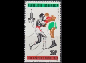 Gabun Mi.Nr. 735 Olympische Sommerspiele Moskau, Boxen (250)