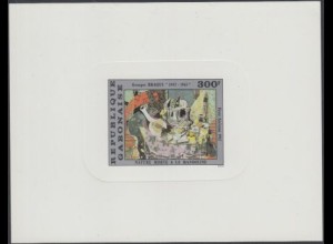 Gabun Mi.Nr. 839V 100.Geb. Georges Braque, Stillleben mit Mandoline (300)