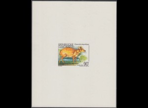 Gabun Mi.Nr. 860V Tiere, Afrikanisches Hirschferkel (90)