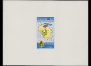 Gabun Mi.Nr. 959V Jahr d. Kartographierung Afrikas, Karte Afrika, Satellit (150)