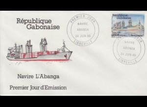 Gabun Mi.Nr. 960 Containerschiff L'Abanga (250)