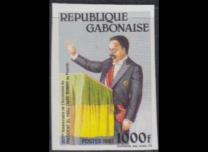 Gabun Mi.Nr. 998U Präsident Bongo (1000)