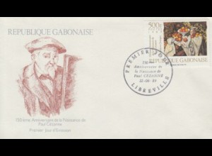 Gabun Mi.Nr. 1040 150.Geb. Paul Cézanne, Äpfel und Orange (500)