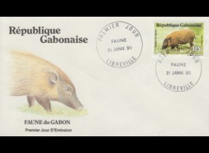 Gabun Mi.Nr. 1054 Wildtiere, Wildschwein (175)