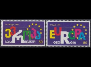 Georgien Mi.Nr. 318-19 Aufnahme Georgiens in den Europarat (2 Werte)