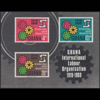 Ghana Mi.Nr. Block 37 50J. Int. Arbeitsorganisation ILO 