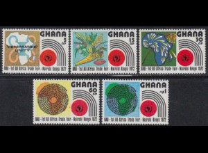 Ghana Mi.Nr. 453-57A Gesamtafrikanische Messe Nairobi (5 Werte)