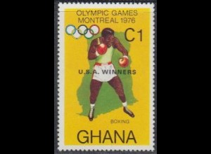 Ghana Mi.Nr. 689A Olympia 1976 Montreal, Sieger Boxen (1)