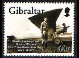 Gibraltar Mi.Nr. 1036C 100 J. Motorflug, Wright Flyer I, gez. 12 1/2 (30)