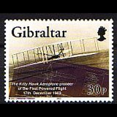 Gibraltar Mi.Nr. 1038C 100 J. Motorflug, Flugboot Boeing 314, gez. 12 1/2 (40)