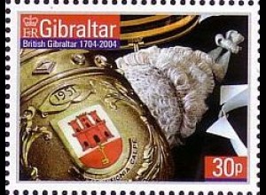 Gibraltar Mi.Nr. 1072 Wappen Gibraltars, Richterperücke (30)