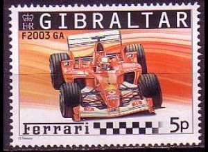 Gibraltar Mi.Nr. 1106 Ferrari Formel 1 Rennwagen F 2003 GA (5)