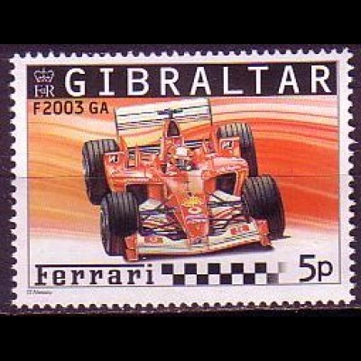 Gibraltar Mi.Nr. 1106 Ferrari Formel 1 Rennwagen F 2003 GA (5)