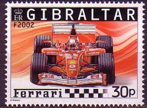 Gibraltar Mi.Nr. 1107 Ferrari Formel 1 Rennwagen F 2002 (30)