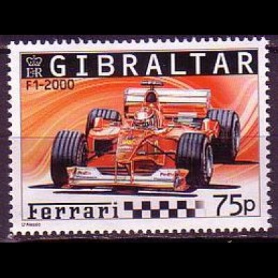 Gibraltar Mi.Nr. 1109 Ferrari Formel 1 Rennwagen F1 2000 (75)