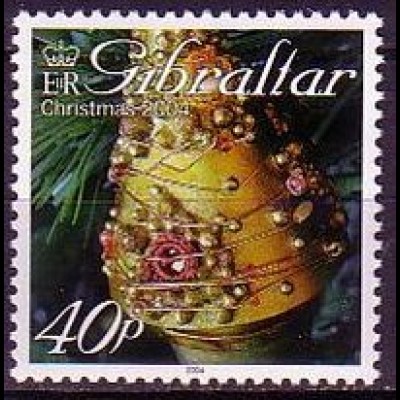 Gibraltar Mi.Nr. 1114 Weihnachten, Christbaumschmuck, Glocke (40)
