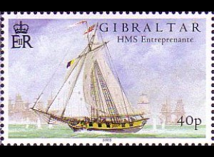Gibraltar Mi.Nr. 1118 Seeschlacht von Trafalgar, Schiff HMS Entreprenente (40)
