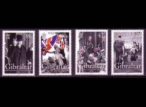 Gibraltar Mi.Nr. 1126-29 60. Jahrestag Beendigung des 2. Weltkrieges (4 Werte)