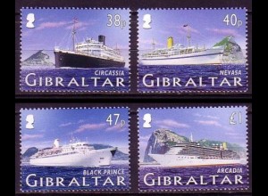 Gibraltar Mi.Nr. 1133-36 Kreuzfahrtschiffe (I) (4 Werte)