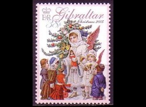 Gibraltar Mi.Nr. 1142 Weihnachten, Vitorianische Engelsfigur (38)