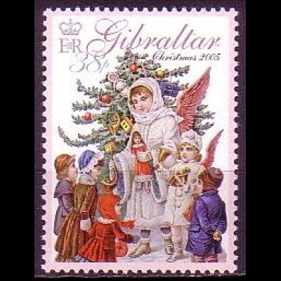 Gibraltar Mi.Nr. 1142 Weihnachten, Vitorianische Engelsfigur (38)