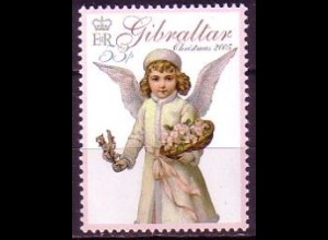 Gibraltar Mi.Nr. 1145 Weihnachten, Vitorianische Engelsfigur (53)