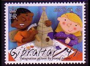 Gibraltar Mi.Nr. 1167 Europa 06, Integration, Kinder beim Basteln (41)
