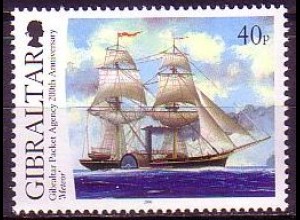 Gibraltar Mi.Nr. 1174 Postdienst Segelschiff Meteor (40)