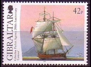 Gibraltar Mi.Nr. 1175 Postdienst Segelschiff Carteret (42)