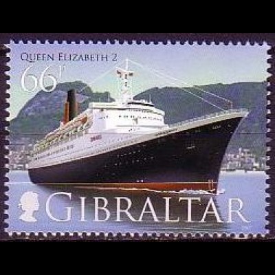 Gibraltar Mi.Nr. 1208 Kreuzfahrtschiff Queen Elizabeth 2 (66)
