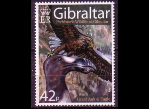 Gibraltar Mi.Nr. 1220 Prähistorische Fauna, Riesenalk und Adler (42)