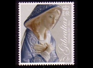 Gibraltar Mi.Nr. 1241 Weihnachten, Krippenfigur Hl. Maria (40)