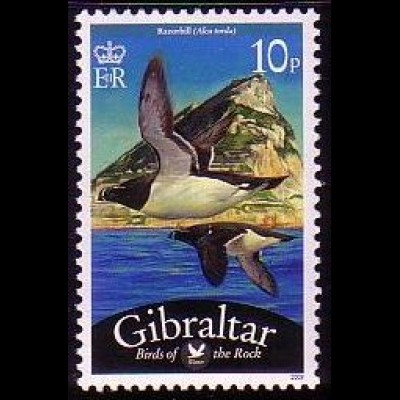 Gibraltar Mi.Nr. 1251 Freim. Vögel, Tordalk (10)