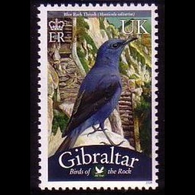 Gibraltar Mi.Nr. 1253 Freim. Vögel, Blaumerle (UK)