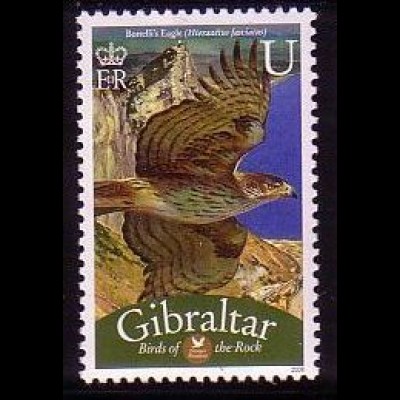 Gibraltar Mi.Nr. 1255 Freim. Vögel, Habichtsadler (U)