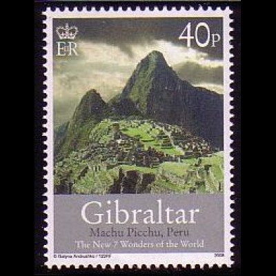 Gibraltar Mi.Nr. 1278 Neue 7 Weltwunder, Machu Picchu, Peru (40)